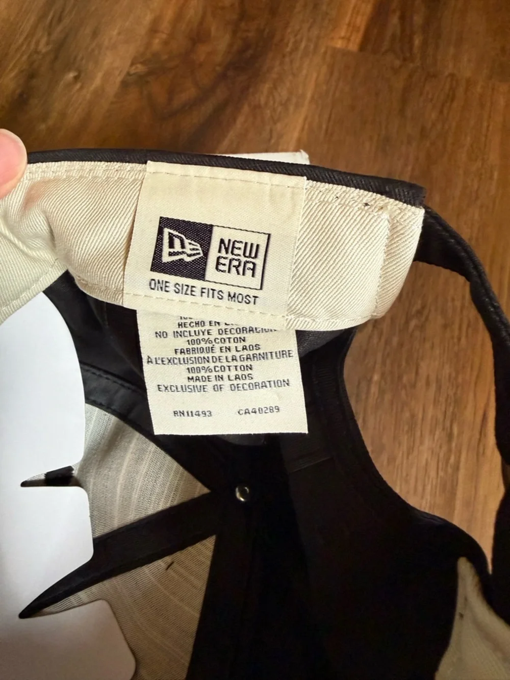 Fear of God Black Strapback Cap with Embossed Logo - Picture 5 of 6